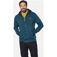 Jan Vanderstorm Kapuzensweatjacke HALMAR mit Kontrastdetails