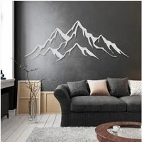 EYOKA Wanddekoobjekt 3D Wandbild aus Holz Wanddeko Moderne Holzkunst 6mm stark (6mm), Wandbild für Wohnzimmer Schlafzimmer Büro mit Doppelseitigem Klebeband