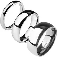 Taffstyle Fingerring Herrenring Damenring Edelstahl Silber Unisex Partner Ring (Zeitloser Unisex Ring in mehreren Größen und Ringbreiten Geschenke für Männer und Frauen zum Geburtstag Weihnachten Valentinstag)