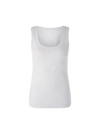 Marc Cain Sports - Basic-Top aus Baumwollstretch silver grey - Gr. - 36