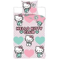 BrandMac Bettwäsche Hello Kitty - Bettwäsche-Set mit Wendemotiv, 135x200 & 80x80, Baumwolle, 100% Baumwolle
