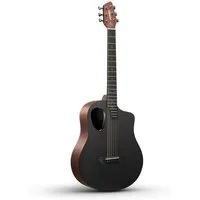 Donner Akustikgitarre 38" Carbonfaser Reisegitarre, Warmes Klangbild RISING-G1, Komplettset, Gigbag, Gurt, Stimmgerät, für Anfänger in voller Größe komplettes Anfängerset