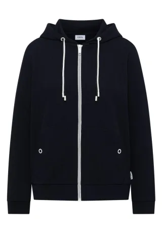 Cecil - Strukturierte Sweatjacke blau - Gr. - XS