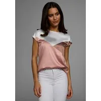 Laura Scott Shirtbluse in Shirt-Optik mit dezentem Graphik-Design