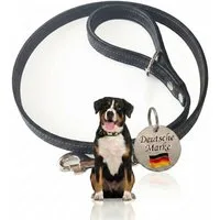 Activity4Dogs Hundeleine für große Hunde Leder, 1m, mit gepolsterter Schlaufe, verschiedene Farben, Made in Germany