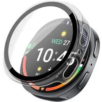 Tec-Expert Smartwatch-Hülle Hülle mit integriertem Displayschutz für Samsung Galaxy Watch8 44 mm 44 mm, Rundum Schutz Cover Case Bumper stoß-und kratzfest robust