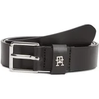 Tommy Hilfiger Ledergürtel SQUARE 2.5 cm breit SILVER Größenverstellbar durch Schnalle