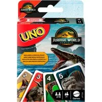 Mattel games Spiel Jurassic World Rebirth, UNO, Familienspiel