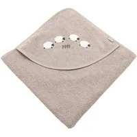 Sterntaler® Badetücher Kapuzenbadetuch 80x80 cm SCHAF Flocke, Frottee (1-St)
