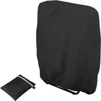FELIXLEO Sitzgruppe Relaxliegen Abdeckung Wasserdicht 210D Oxford UV-beständig Schwarz, (1-tlg)
