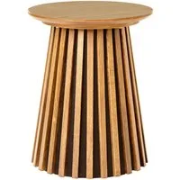 House Nordic Couchtisch Osaka Ecktisch Ø40cm Eichenfurnier.