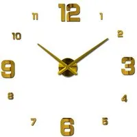 KINSI Wanduhr Große dekorative 3D-Wanduhr,Große Digitaluhr,DIY-Wanduhr,100 cm-120 cm (Geeignet für Zuhause Wohnzimmer, Schlafzimmer Wanddekoration)