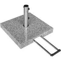 anndora Betonschirmständer Granitständer für Sonnenschirme - 55 kg rollbar