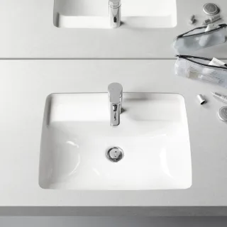 LAUFEN Einbauwaschtisch von unten LAUFEN Pro S 525x400, weiß mit LCC ,geschliffen,81196.6, 811966400 H8119664001091