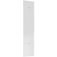 OTTO home Garderobenpaneel Wandpaneel mit 2 Doppelhaken Breite 28 cm, Höhe 138 cm, Wandgarderobe, Weiß Hochglanz Lack passend zur Garderobe Smile + Hamburg, Metallhaken
