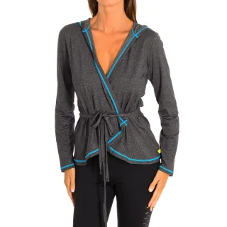 Langärmelige Sportjacke mit Kapuze für Frauen Z1T00503
