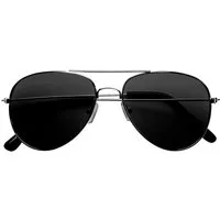 Widmann S.r.l. Verkleidungsmaske Pilotenbrille mit getönten Gläsern, Silber