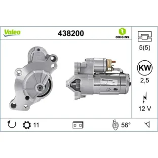Valeo Anlasser 2,5 kW Citroen DS Mitsubishi Opel Peugeot 438200