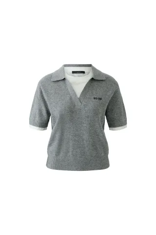 Oui - Pullover steel grey - Gr. - 42