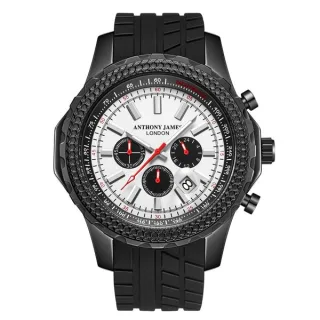 Handgefertigter Anthony James Limited Edition Chronograph Dashboard weiß