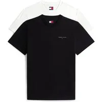 Tommy Jeans T-Shirt TJM SLIM FIT LINEAR 2PACK (Packung, 2-tlg) Rundhals, Jersey