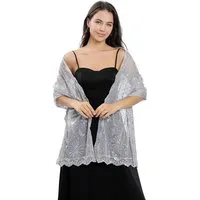Zaewry Modeschal Damen Pailletten-Modeschal,Stola,Pailletten-Schals und -Stolen