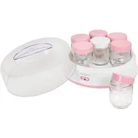 exquisit Joghurtbereiter YM 3101 wep, 7 Portionsbehälter, je 200 ml