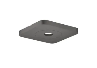 Hansgrohe Deckenrosette Axor Citterio C 120/120 softsquare brushed black chrome , 28802340 28802340