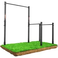 K-SPORT Klimmzugstange Stationäre Outdoor Klimmzugstange + Dip Station (bis 150 kg belastbar, Wetterfeste Kraftstation mit Pull-Up Bar & Dip Stange)