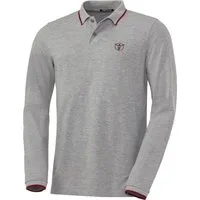 Chiemsee Langarm-Poloshirt aus formstabilem Baumwoll-Piqué