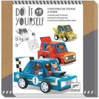 DJECO Kreativset DIY Grand Prix Bastelset mit 3 Rennautos