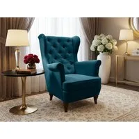 Beautysofa Ohrensessel Sessel FALCO Chesterfield Wohnzimmersessel Fernsehsessel