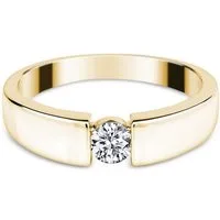 Adam & Eve Verlobungsring Brillantring 585/- Gelbgold - Weißgold 0,10 ct. / 0,15 ct. / 0,25 ct. (Diamantring mit Brilliantschliff), inklusive Echtheitszertifikat - Gravur möglich