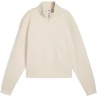 PUMA Langarmshirt CLASS COMFORT HALF-ZIP SHORT CREW FL mit Stehkragen, mit Reißverschluss, mit Kängurutasche