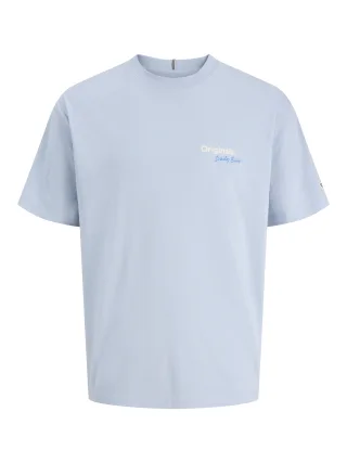 JACK&JONES - JORRIVIERA BACK SCRIPT TEE CN JNR Cashmere Blue - Gr. - 152