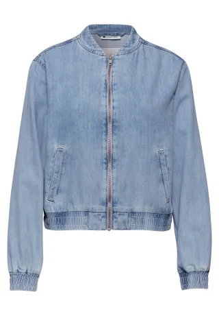 Street One - Blouson im Denim-Look mit Taschen Ultra Bleach Random washed - Gr. - 42