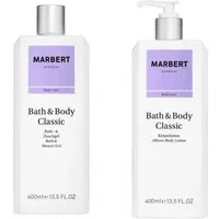 Marbert Duschgel Bath & Body Classic Duschgel 400 ml + Body Lotion 400 ml