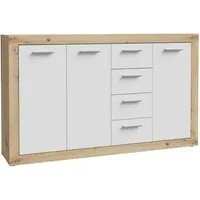 FORTE Sideboard Baccio, Breite 153 cm, Höhe 92 cm, 3 Türen und 4 Schubkästen