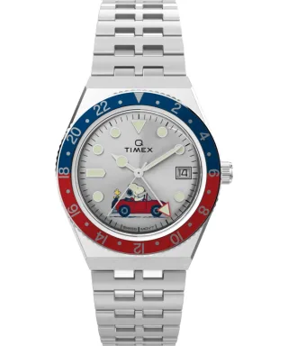 Timex Peanuts Q Timex Herren Silber Uhr TW2W83300