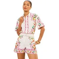 Love & Roses Shorts Love & Roses Shorts mit Obst-Print, Kurzgröße (1-tlg)