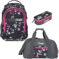 ELEPHANT Schulrucksack Hero Signature Schultasche (Set, 3-tlg., 3 Teile Rucksack Sporttasche Mäppchen Box), Softcase Schulranzen Schulmappe +rsm