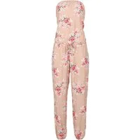 malito more than fashion Jumpsuit malito Damen Einteiler geblümt, Overall mit Stoffgürtel, Jumpsuit mit Stoffgürtel Einheitsgröße