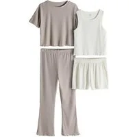 The Set Pyjama The Set 4-teiliges Nachtwäsche-Set (4 tlg)
