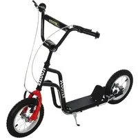 HOMCOM Scooter Kinderroller Lenker Verstellbar Tretroller Cityroller, ab 5 Jahre, Rot, 0 km/h, (Scooter, 1 tlg., Kinderscooter), 120L x 58B x 75-80H cm