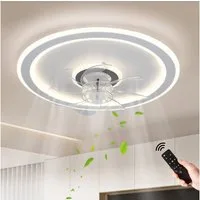 JDONG Deckenventilator Mit Beleuchtung Leise 54W Dimmbar Deckenleuchte Mit Fernbedienung, Für Schlafzimmer Wohnzimmer Esszimmer Arbeitszimmer