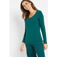 bonprix Langarmshirt eng anliegende Passform, mit Rundhalsausschnitt, mit Doppelnähten