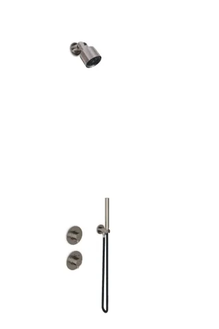JEE-O slimline 06 Wand-Duschkombination mit Thermostat und Umsteller, dark steel, 800-6489 800-6489