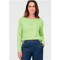 bianca Langarmshirt LOTTA mit tonigem Ringelmuster in Trendfarbe