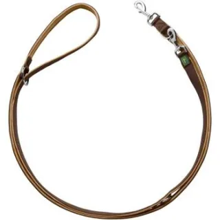 Hunter Verstellbare Führleine Neopren braun/ caramell 1 cm, 2 m