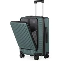TAN.TOMI Hartschalen-Trolley ABS Handgepäckkoffer Business-Koffer Trolleys mit TSA Schloss, Mit abschließbarer Vortasche, Laptopfach, Leichtgewicht